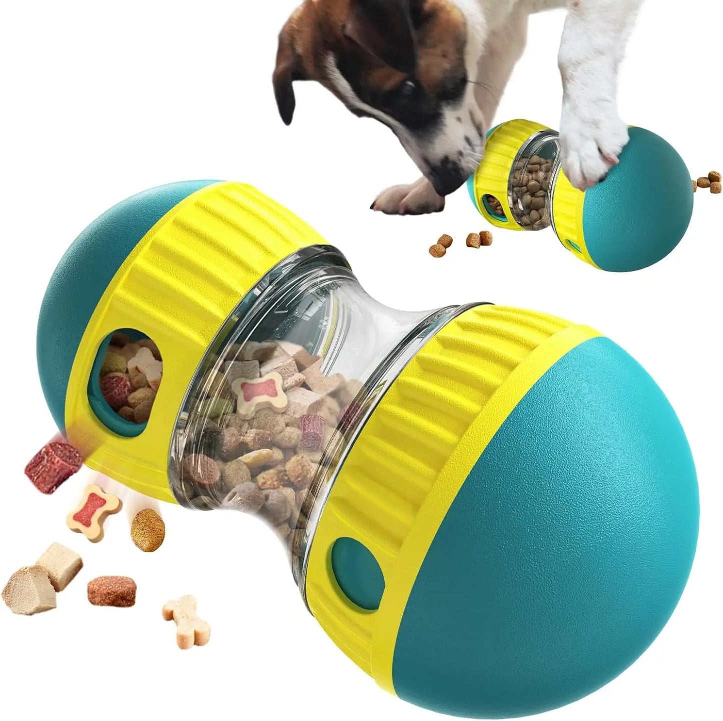 Dog Puzzle Toy Adjustable Treat Dispensing Ball Food Dispenser Tough Slow Feeder Puppy Enrichment Training Toy Pet Interactive C