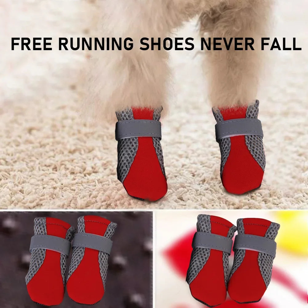 Non-Slip Dog Sport Shoes Pet Paw Protector Puppy Waterproof Casual Anti-skid Sneakers Dog Breathable Booties for Pet Supply