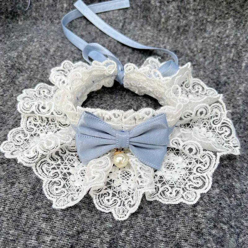 Dog saliva towel, pet scarf, cat bib for small, medium and large dogs, pet accessory, necklace, collar bell, dog bow tie