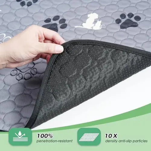 WanpeeGoo Washable Dog Pee Pads 18"x24" Grey – Reusable, Absorbent & Non-Slip for Puppies & Pets