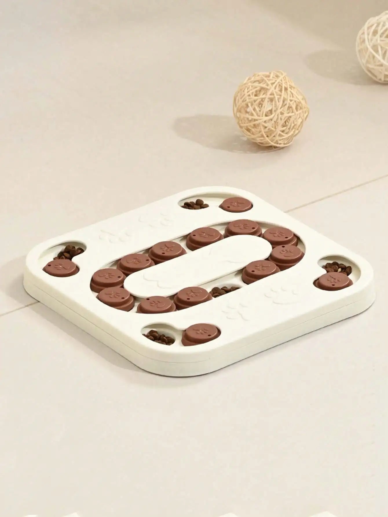 1PC Dog Puzzle Toys Slow Feeder, Interactive IQ-Enhancing Food Dispenser, Non-Slip Slow Eating Bowl, Cat And Dog Food Game, Durable And Easy To Clean, Anti-Choking Function, Slow Feed Treat Dispenser,