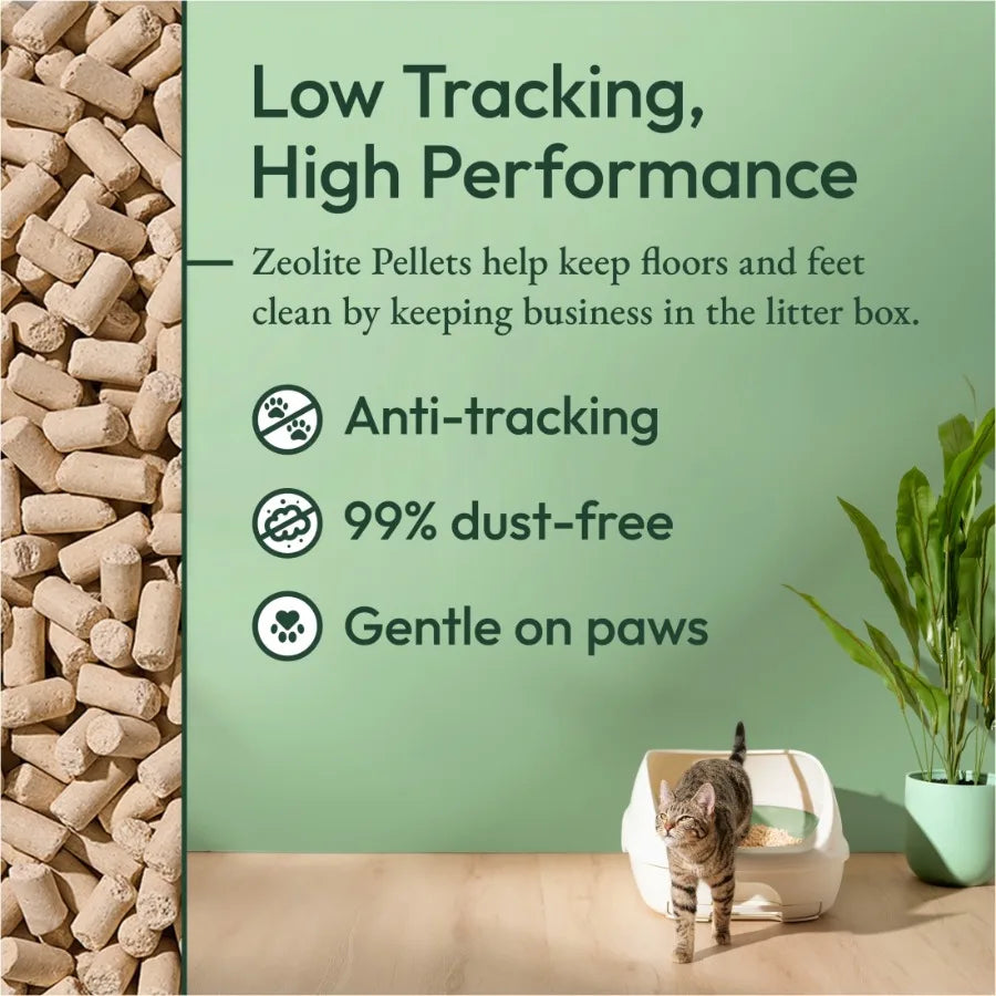 Purina Breeze Unscented 99.9 Percent Dust Free, Multi Cat, Zeolite Pellet Cat Litter Refill