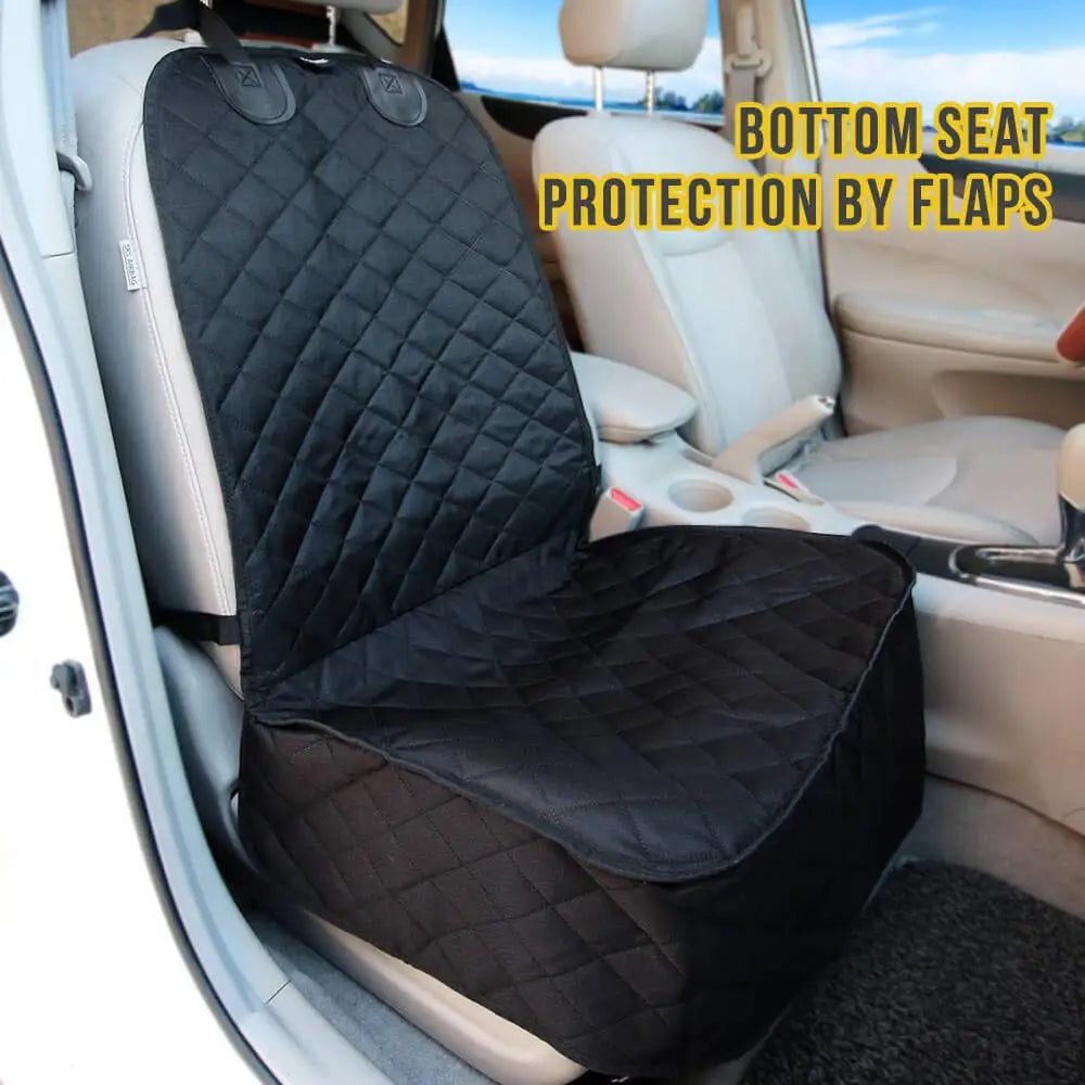 2Pcs Dog Car Front Seat Covers 100% Waterproof Pet Cat Dog Carrier Mat Seat Cover for Cars Trucks SUV Front Seat Dog Accessories
