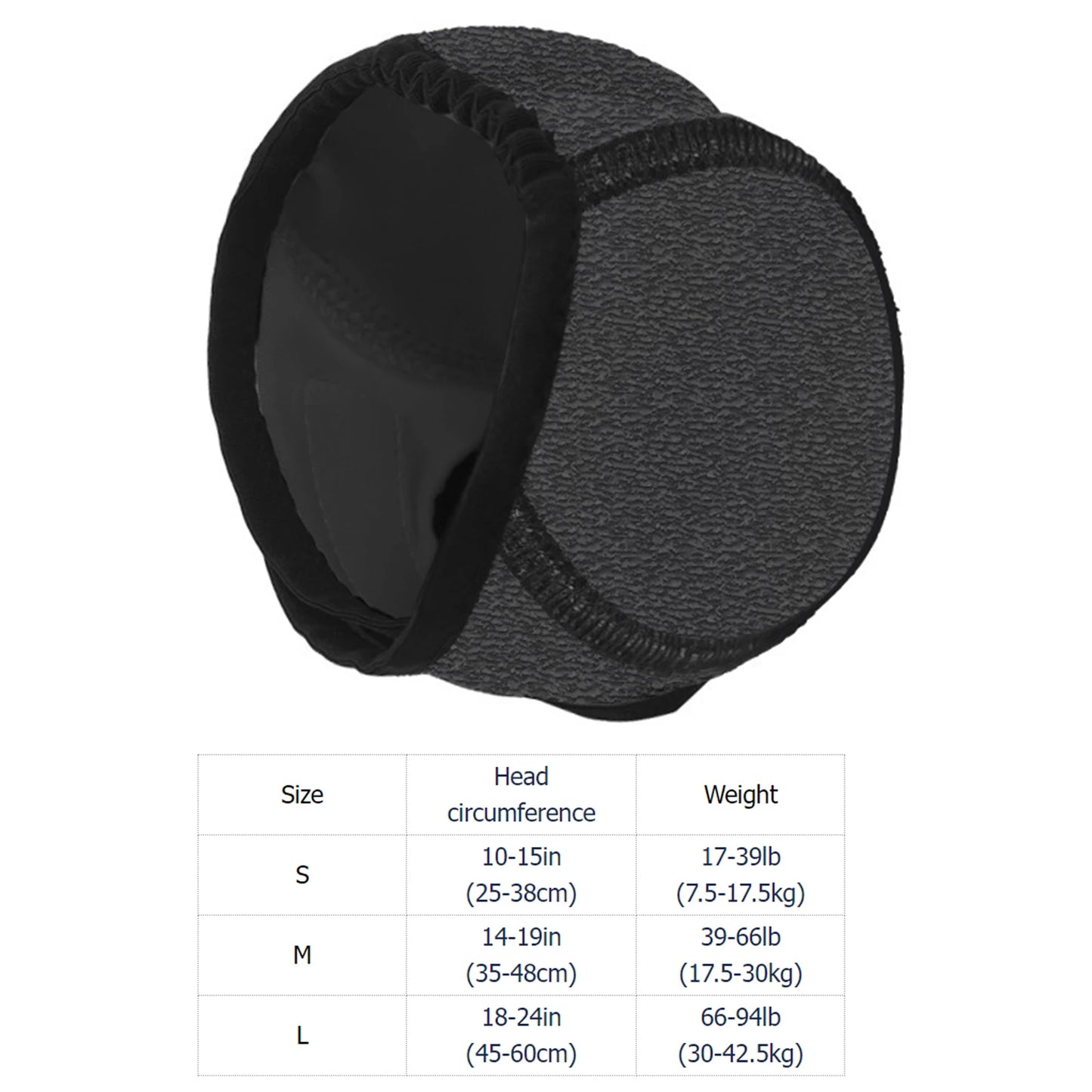 Anti Anxiety Dog Ear Muffs Hood Cover Noise Cancelling for Pets Prevent Head Shake During Grooming Force Dry Bath Trauma Care
