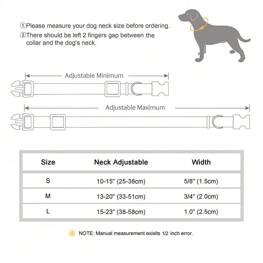 Stylish Upgraded Pet Collar Smooth PU Engraved Surface Comfort Lining Anti-lost Dog Accessory