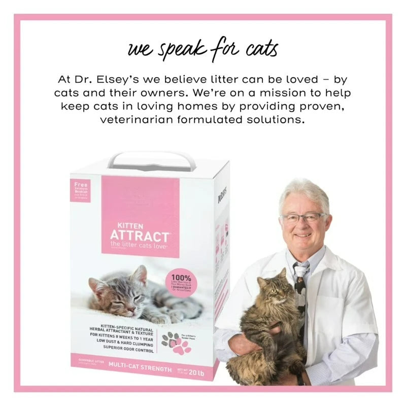 Kitten Attract™ Clumping Clay Cat Litter 20 lb. Box