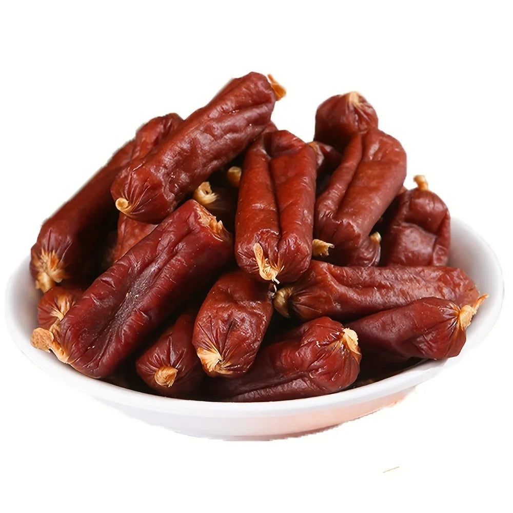 Duck And Chicken Sausages for Dogs - Treats Suitable for Small, Medium, And Large Breeds - Crafted from Fresh Meat And Nutritious, High-Protein Ingredients, Ideal for Positive Reinforcement Training