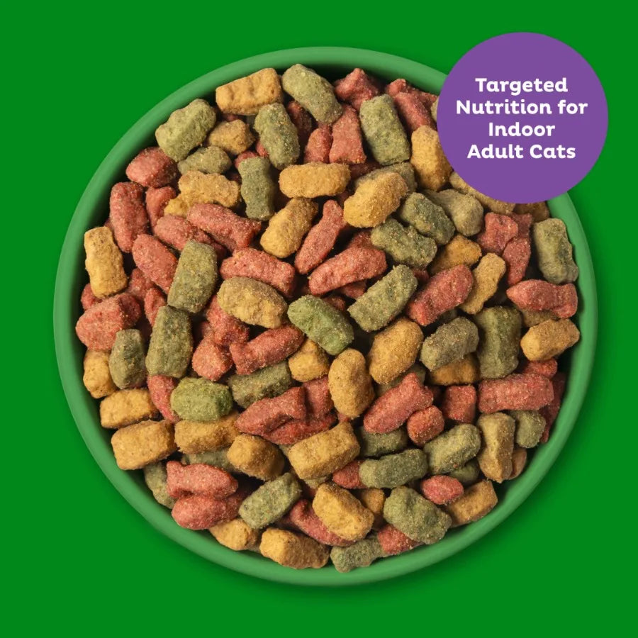 Indoor Essentials Dry Cat Food for Adult Cats with Chicken and Salmon Flavors, 20 lb. Bag
