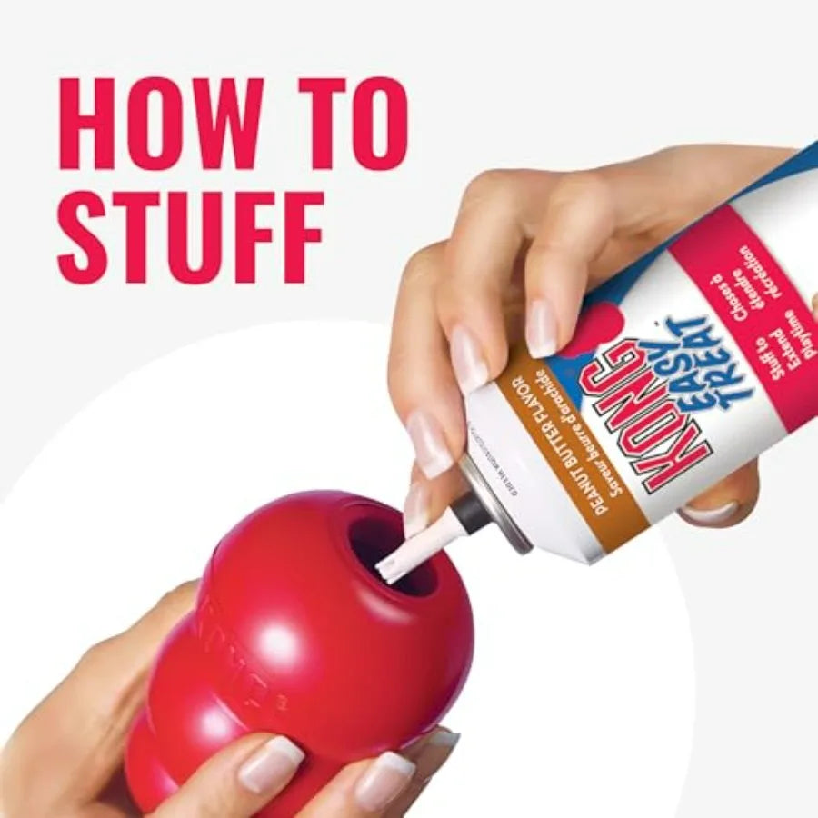 Classic Stuffable Dog Toy - Fetch and Chew Toy for Dogs - Treat-Filling Capabilities and Erratic Bounce for Extended Play Time
