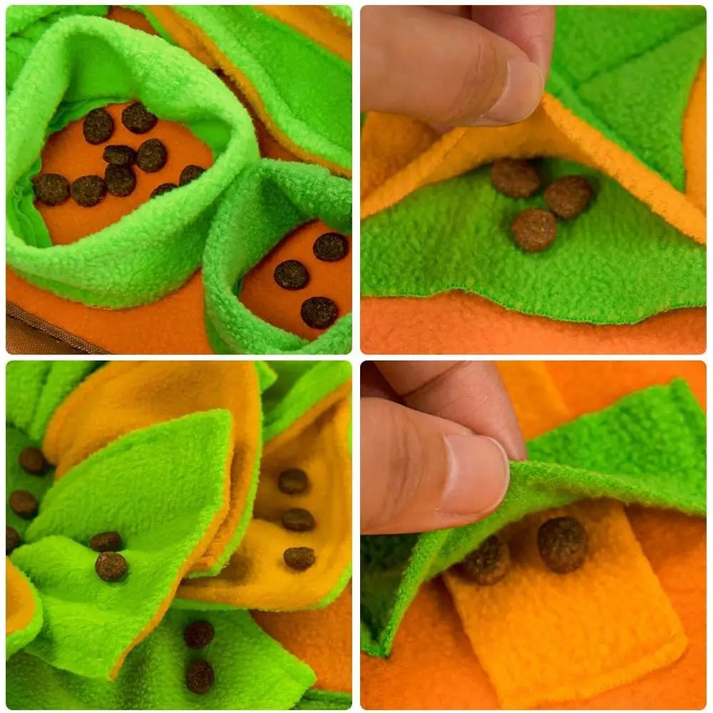 Snugle Mat for Dogs, Dog Cats Nose work Feeding Mat, Pet Interactive Dog Puzzle Toys Encourages Natural Foraging Skills or Training