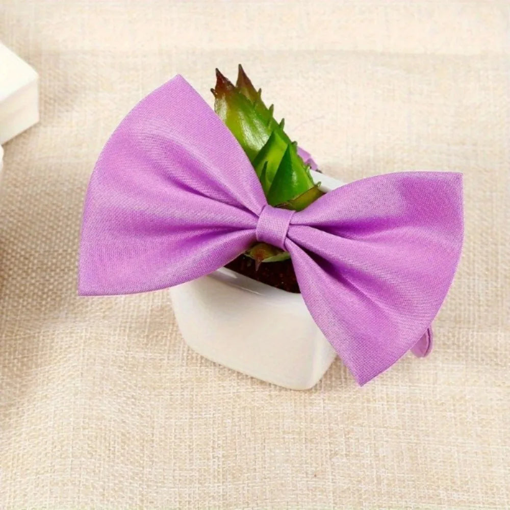 50 Pcs Dog Bow Ties Collar Christmas Adjustable Pet Bowtie Cat Neckties Bulk for Small Medium Puppy Cats Grooming Accessories